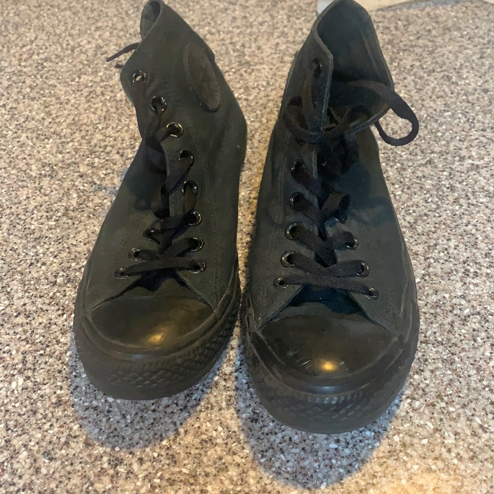 ⭐️ All Black Converse High Tops ⭐️